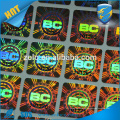 custom made Hard to scratch off Anti counterfeiting feature eggshell paper material holographic laser sticker